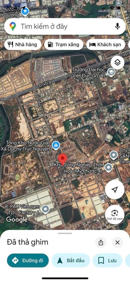 bản đồ vệ tinh đường da2 mỹ phước 4