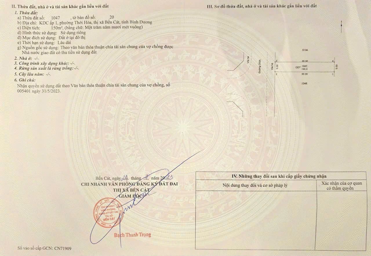 sổ sẵn, pháp lí đầy đủ