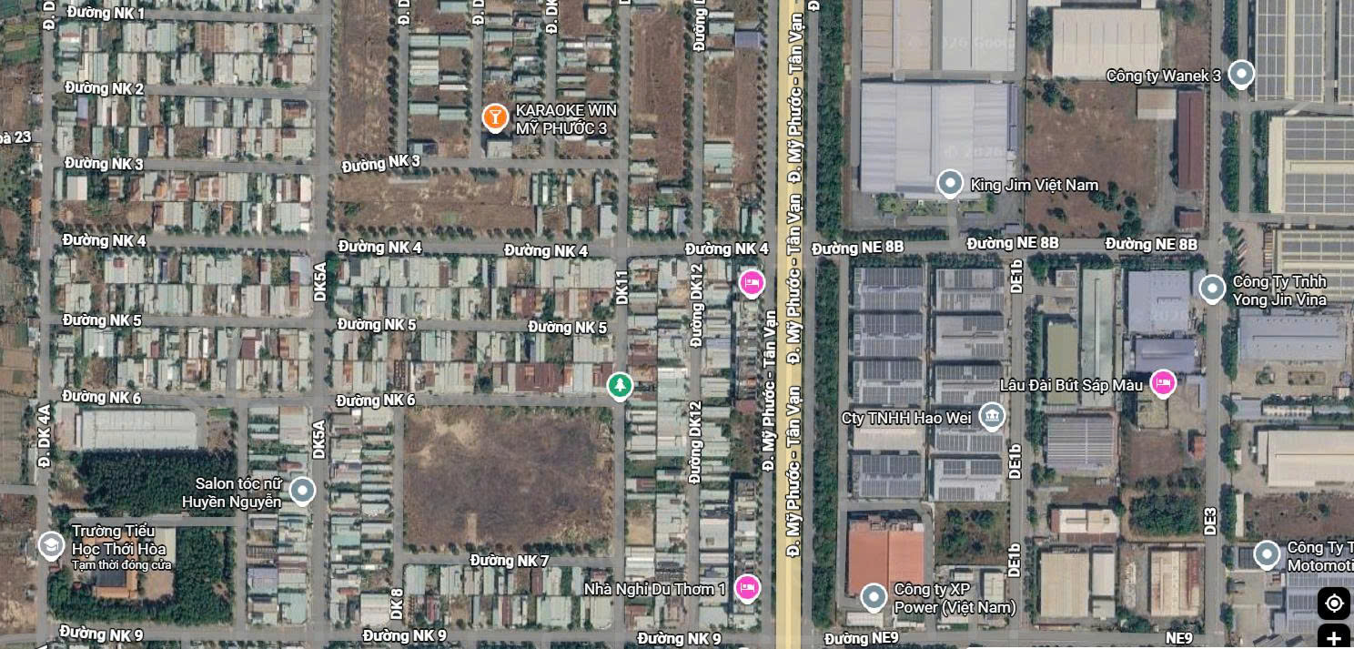 đất đường nk4 mỹ phước 3 vị trí gần trường học, kcn